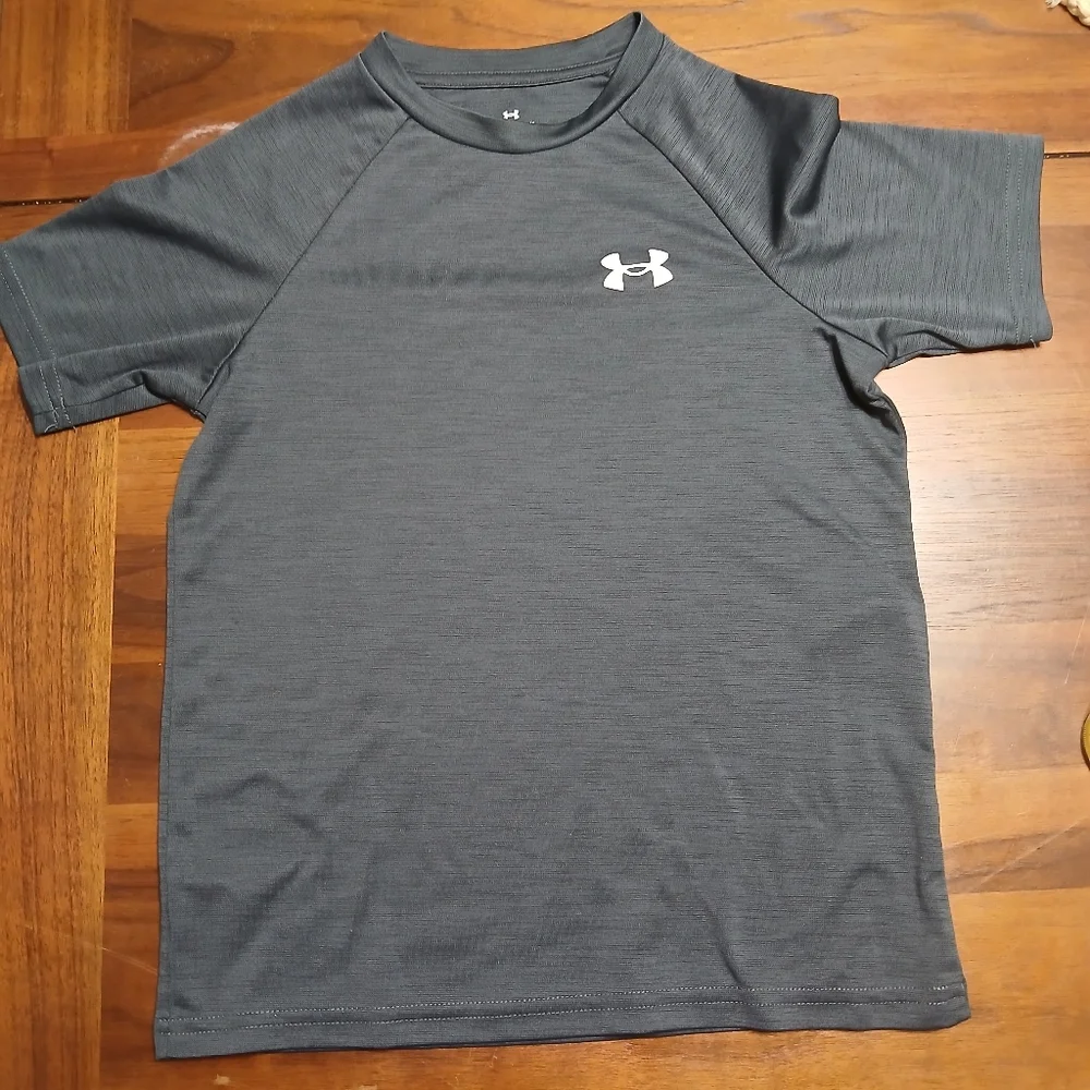 Under Armour Kids Charcoal Gray Tee